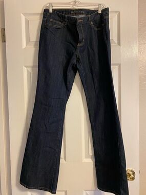 Michael Kors Women's Straight Leg Jeans in Deep Indigo